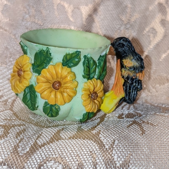 Vintage Resin Miniature Bird Teacups Set Of 5 - Picture 5 of 16